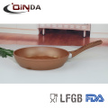 Copper forged aluminum fry pan with 3D ceramic coating reforce nonstick